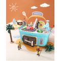 Educational pretend play cooking plastic electric kitchen toy